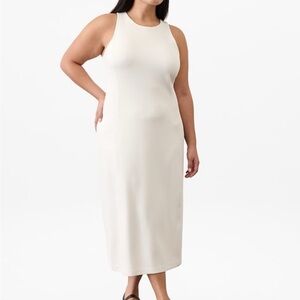 Athleta Cream Midi Dress
